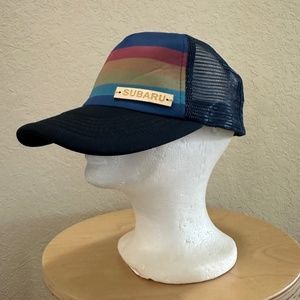 Subaru Rainbow Mesh Back Trucker Hat Baseball Cap Adjustable OS